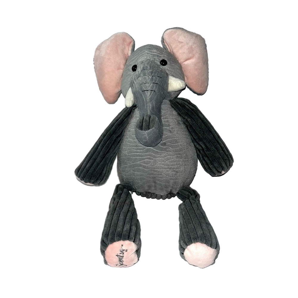 Gray and Pink Scentsy Buddy Ollie the  Elephant stuffed animal plush
